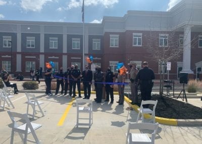 Blue Cares attended a ribbon-cutting ceremony for the “Designated Law Enforcement Parking Space” at Jubilee-Highland Hills.