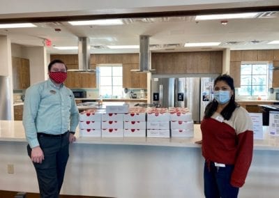 Blue Cares provided lunch and dinner to the residents at the San Antonio Ronald McDonald House Charities at Medical Center.